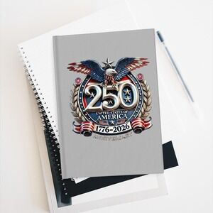 250th Semiquincentennial Anniversary USofA 1776-2026 128-Page Hardcover Notebook